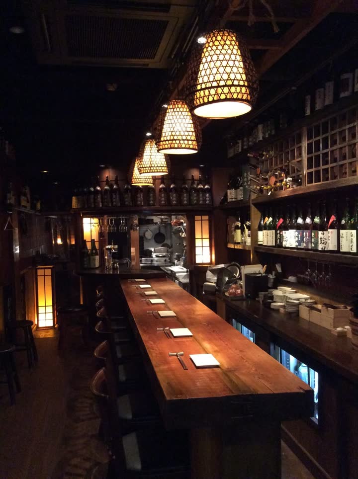 カウンターとランプ