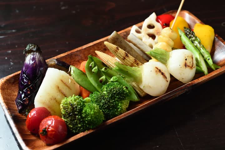 野菜の串焼き