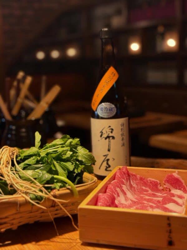 綿屋と青菜、豚肉